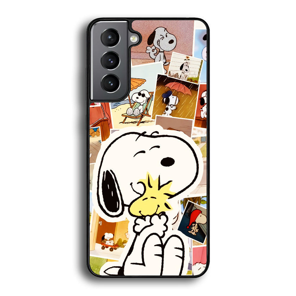 Snoopy Moment Aesthetic Samsung Galaxy S24 Case - Ezzystore