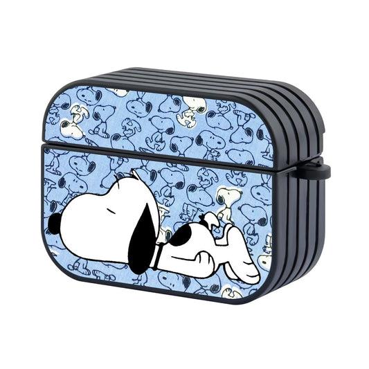 Snoopy Sleeping Hard Plastic Case Cover For Apple Airpods Pro 3 - Ezzystore