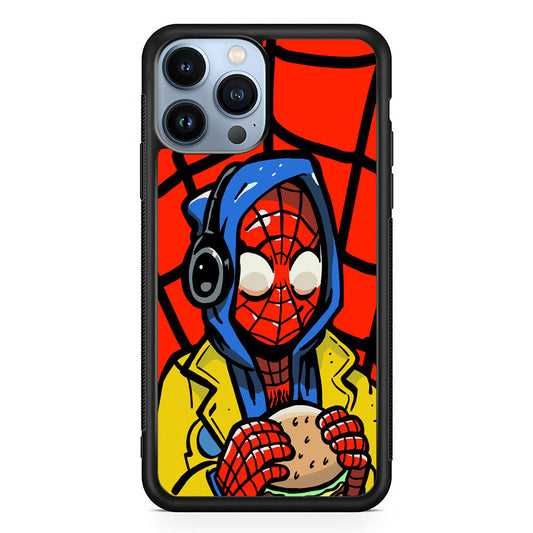 Spiderman Burger Lunch iPhone 15 Pro Max Case