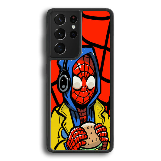 Spiderman Burger Lunch Samsung Galaxy S24 Ultra Case - Ezzystore