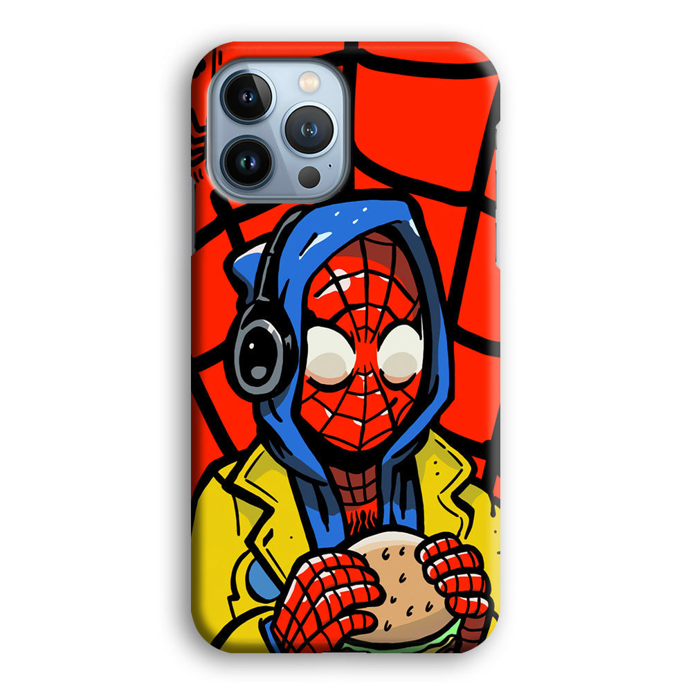 Spiderman Burger Lunch iPhone 15 Pro Max Case