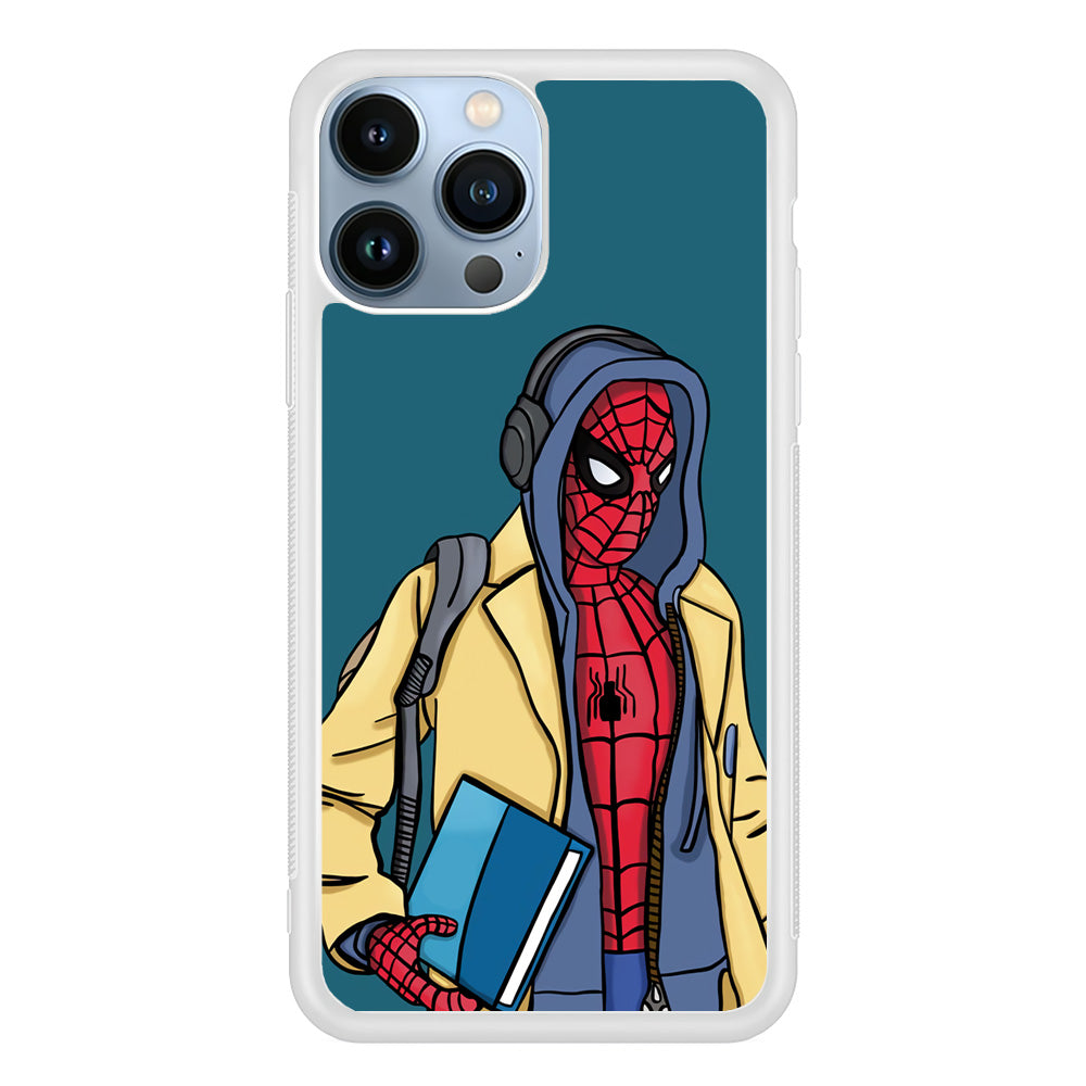 Spiderman Student iPhone 14 Pro Max Case