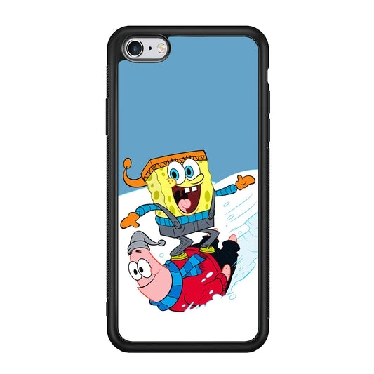 Spongebob And Patrick Ice Skiing iPhone 6 Plus | 6s Plus Case