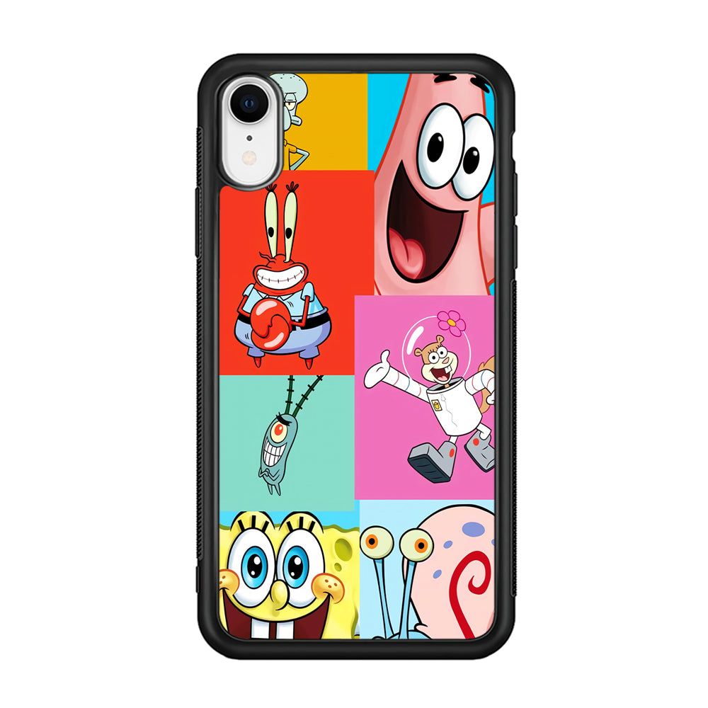 Spongebob Collage Character iPhone XR Case