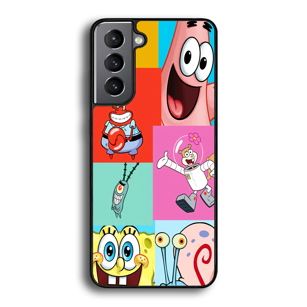 Spongebob Collage Character Samsung Galaxy S24 Case - Ezzystore