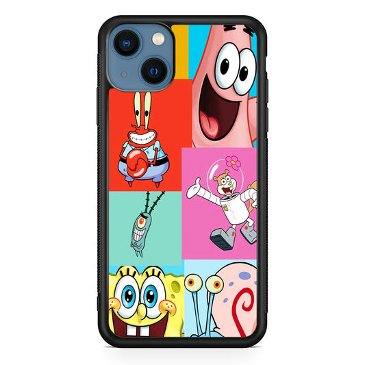 Spongebob Collage Character iPhone 14 Case
