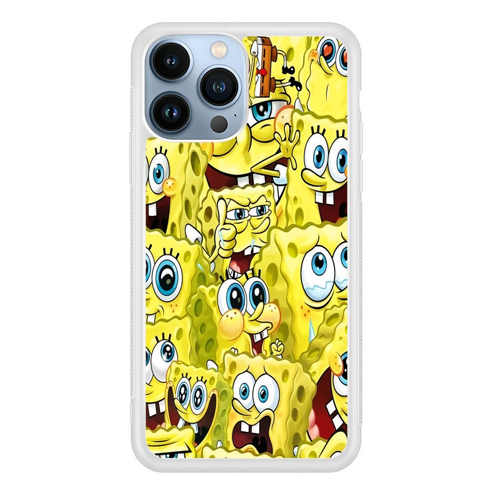 Spongebob Cute Expression iPhone 14 Pro Max Case