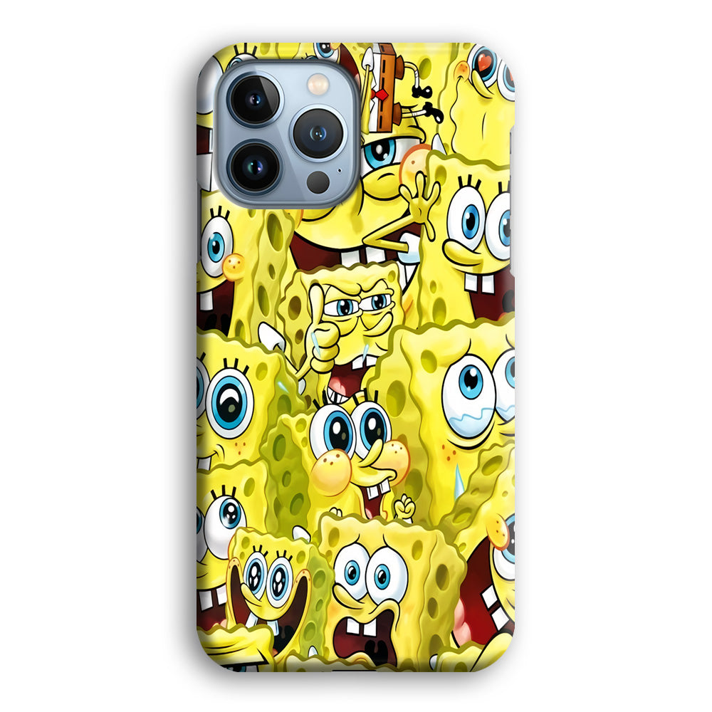 Spongebob Cute Expression iPhone 14 Pro Case