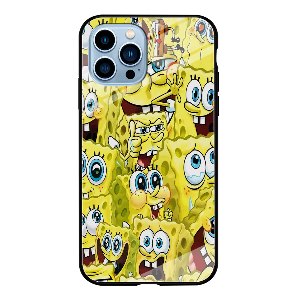Spongebob Cute Expression iPhone 14 Pro Case
