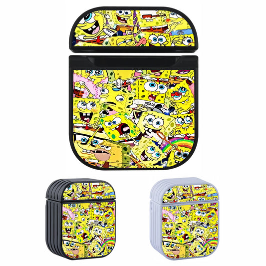 Spongebob Expression Mood Hard Plastic Case Cover For Apple Airpods