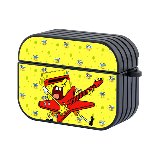 Spongebob Guitarist Hard Plastic Case Cover For Apple Airpods Pro - Ezzystore