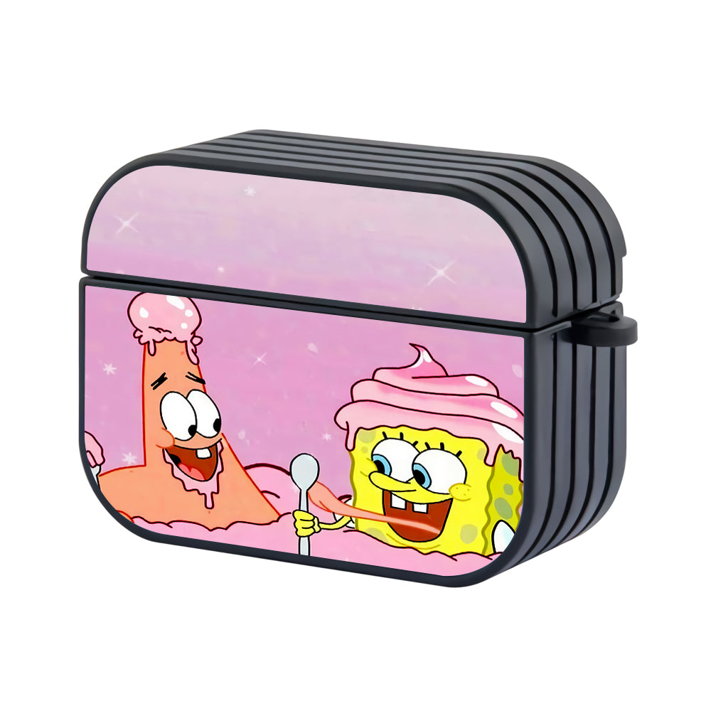 Spongebob Patrick Ice Cream Dessert Hard Plastic Case Cover For Apple Airpods Pro 3 - Ezzystore