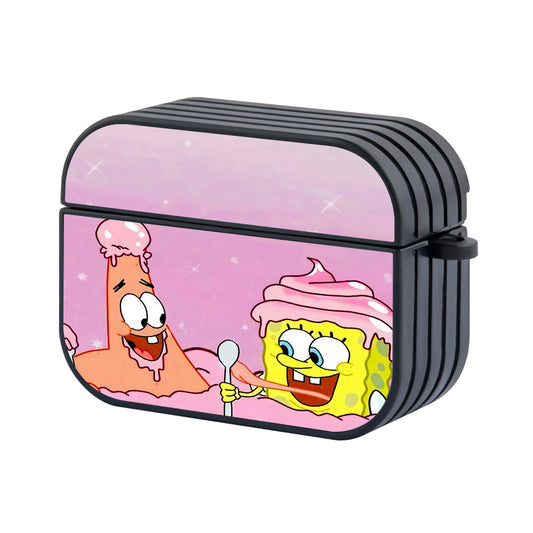 Spongebob Patrick Ice Cream Dessert Hard Plastic Case Cover For Apple Airpods Pro 3 - Ezzystore