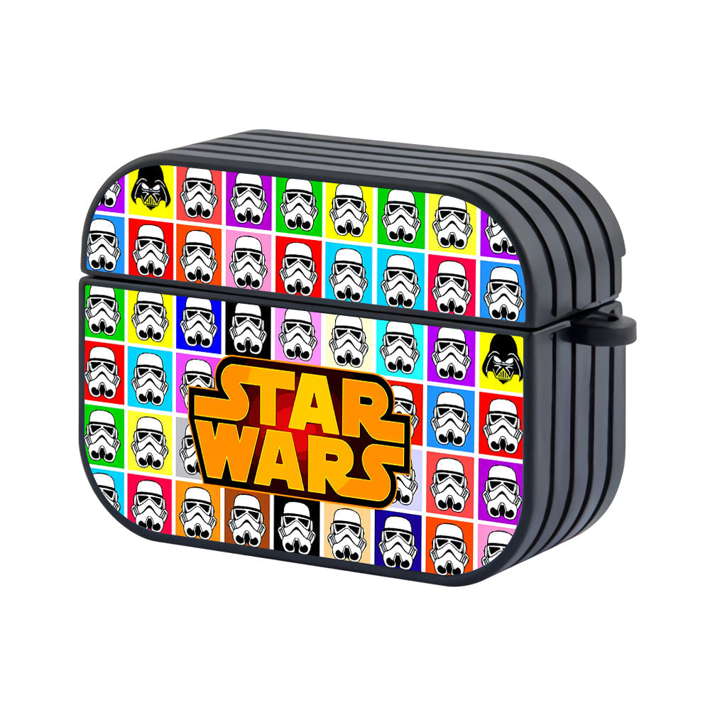 Star Wars Head Block Color Hard Plastic Case Cover For Apple Airpods Pro 3 - Ezzystore