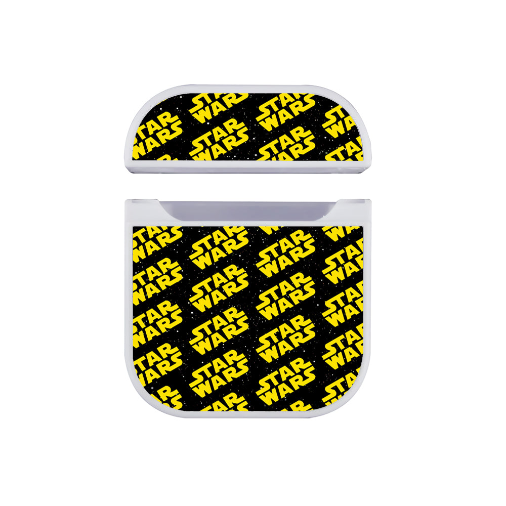 Star Wars Logo Pattern Galaxy Hard Plastic Case Cover For Apple Airpods