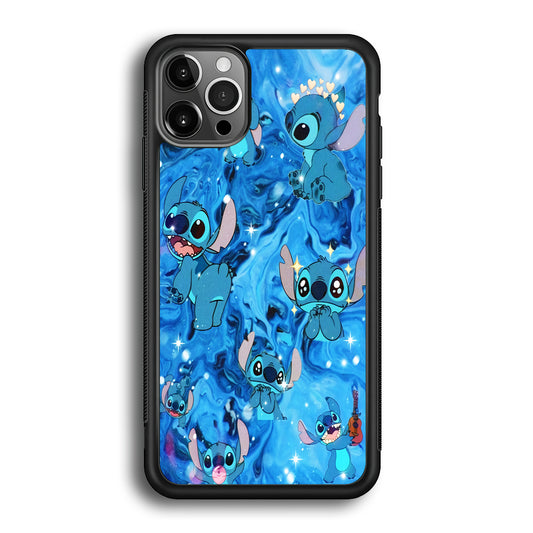 Stitch Aesthetic With Marble Blue iPhone 12 Pro Max Case