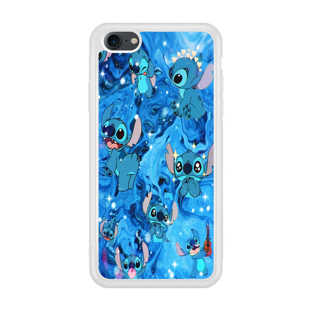 Stitch Aesthetic With Marble Blue iPhone 7 Case