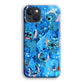 Stitch Aesthetic With Marble Blue iPhone 14 Case