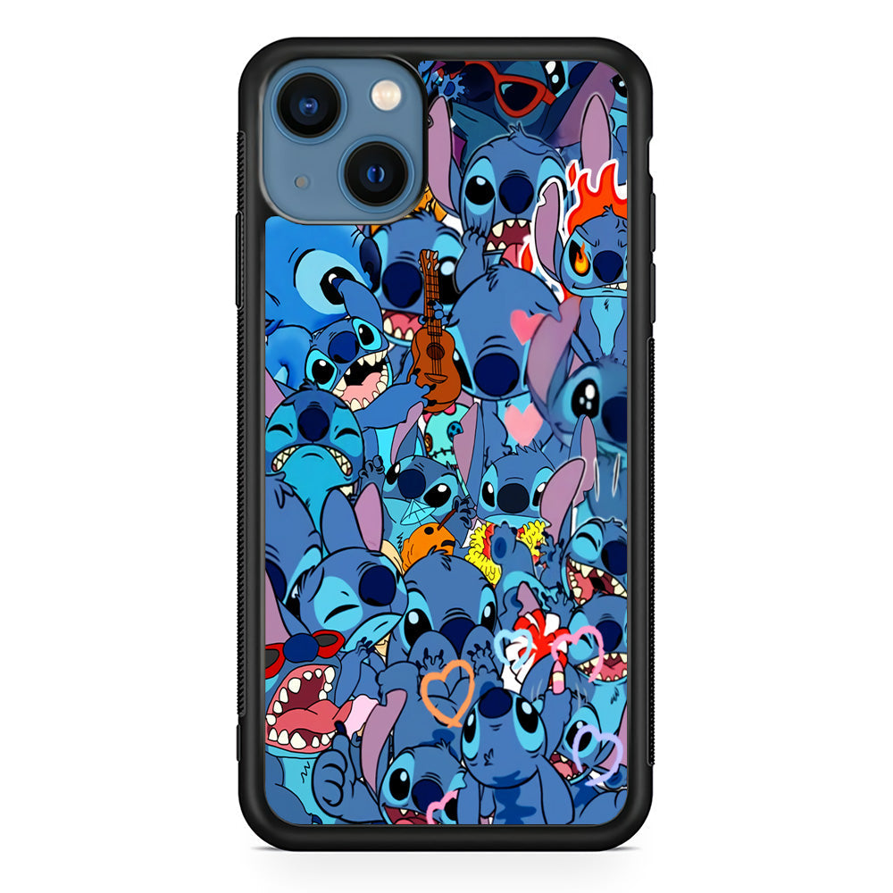 Stitch Cute Expression iPhone 15 Plus Case