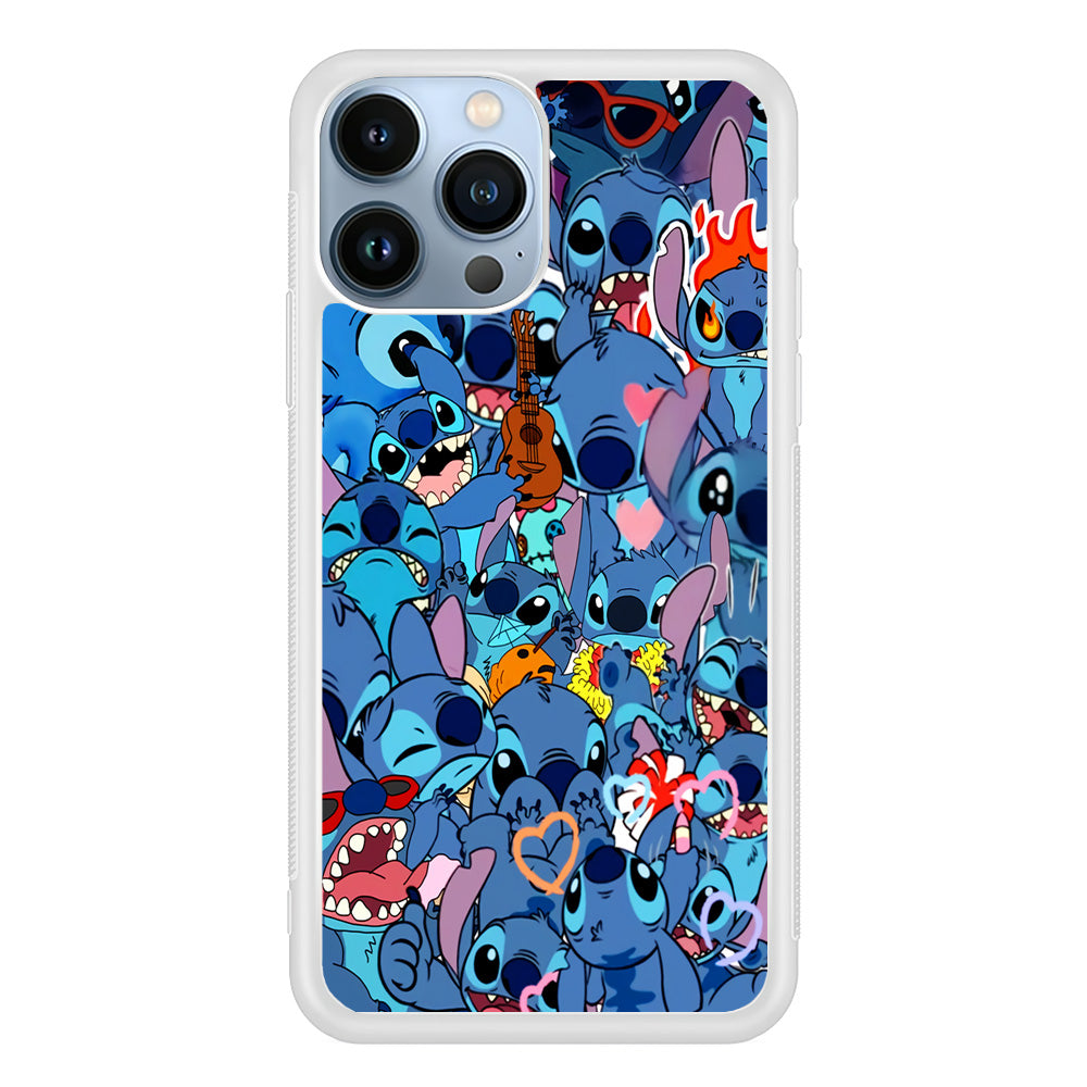 Stitch Cute Expression iPhone 14 Pro Max Case