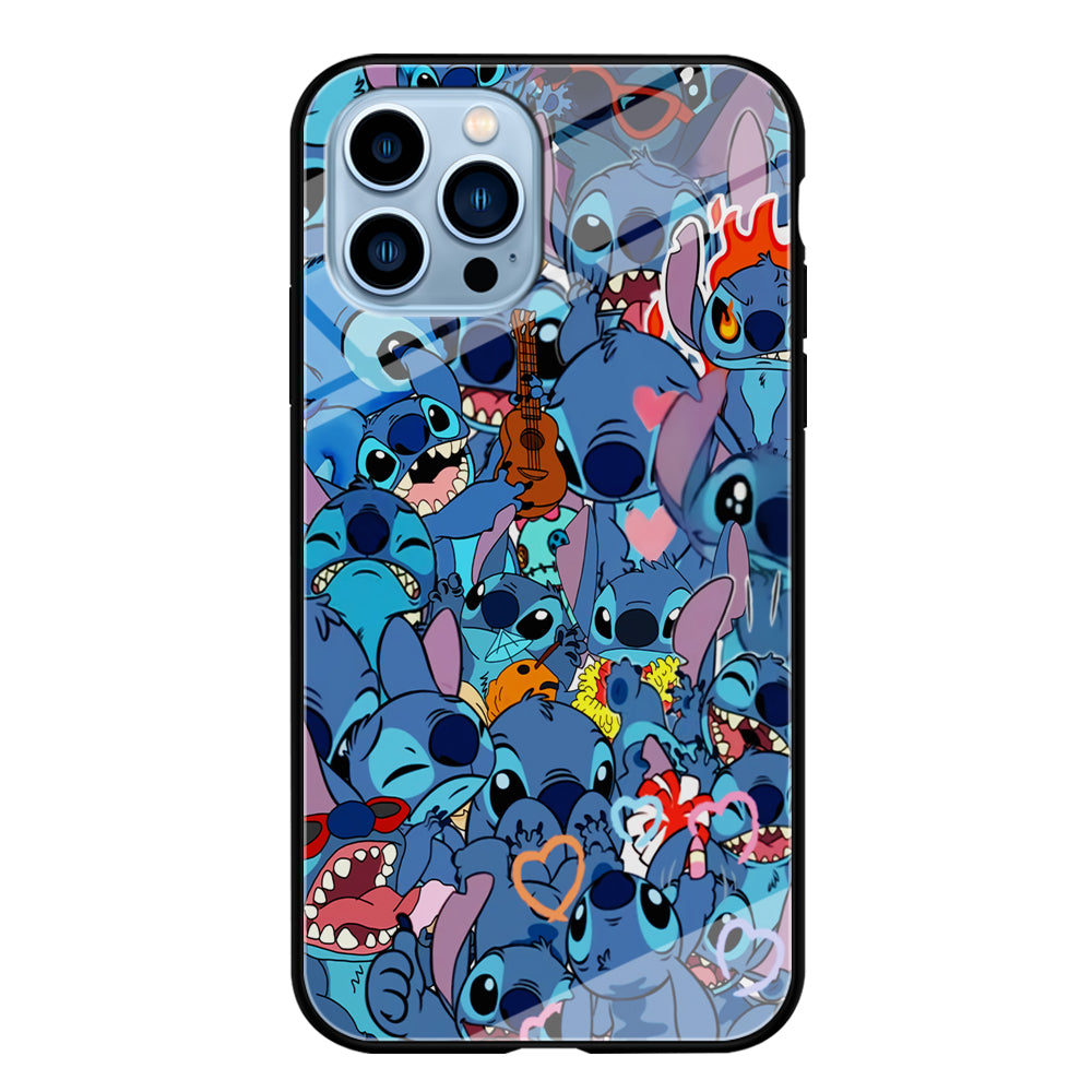 Stitch Cute Expression iPhone 14 Pro Max Case