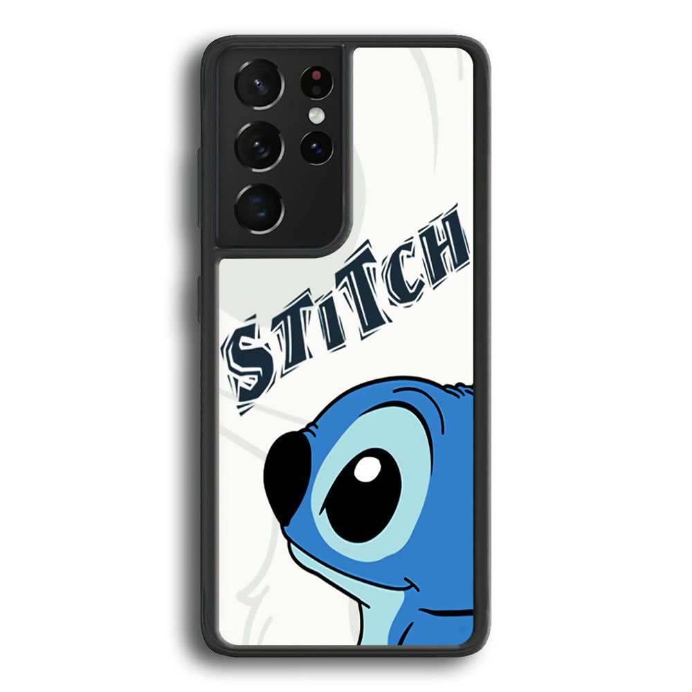 Stitch Smiling Face Samsung Galaxy S21 Ultra Case - Ezzystore