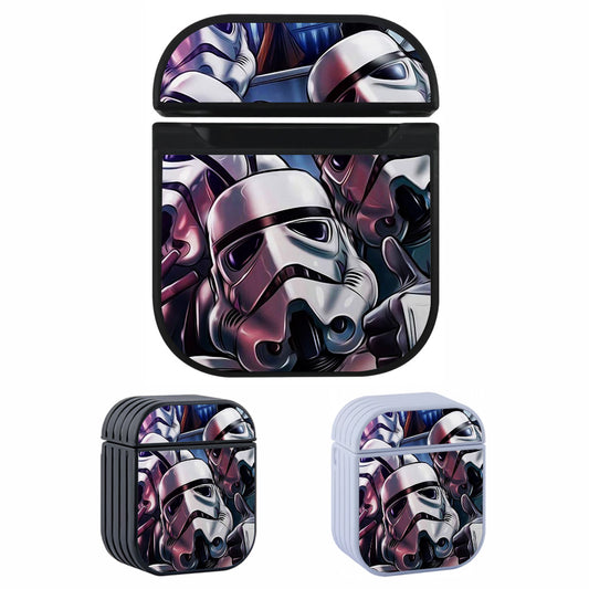 Stormtrooper Selfies Momment Hard Plastic Case Cover For Apple Airpods