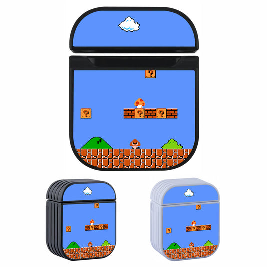 Super Mario bros Game Hard Plastic Case Cover For Apple Airpods