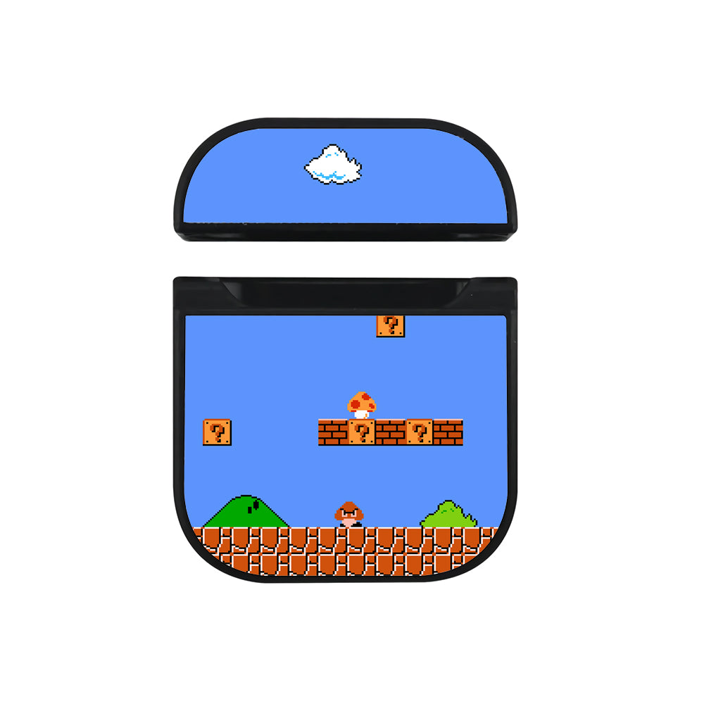 Super Mario bros Game Hard Plastic Case Cover For Apple Airpods