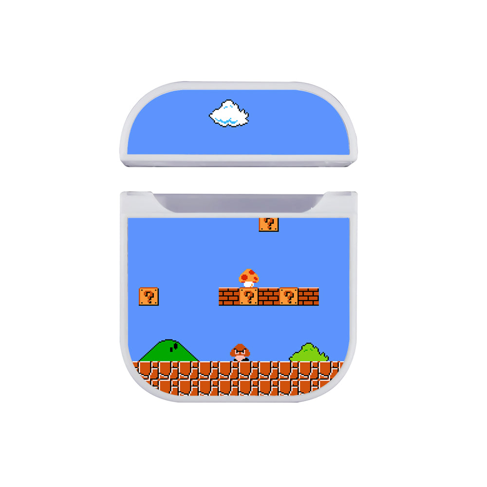 Super Mario bros Game Hard Plastic Case Cover For Apple Airpods