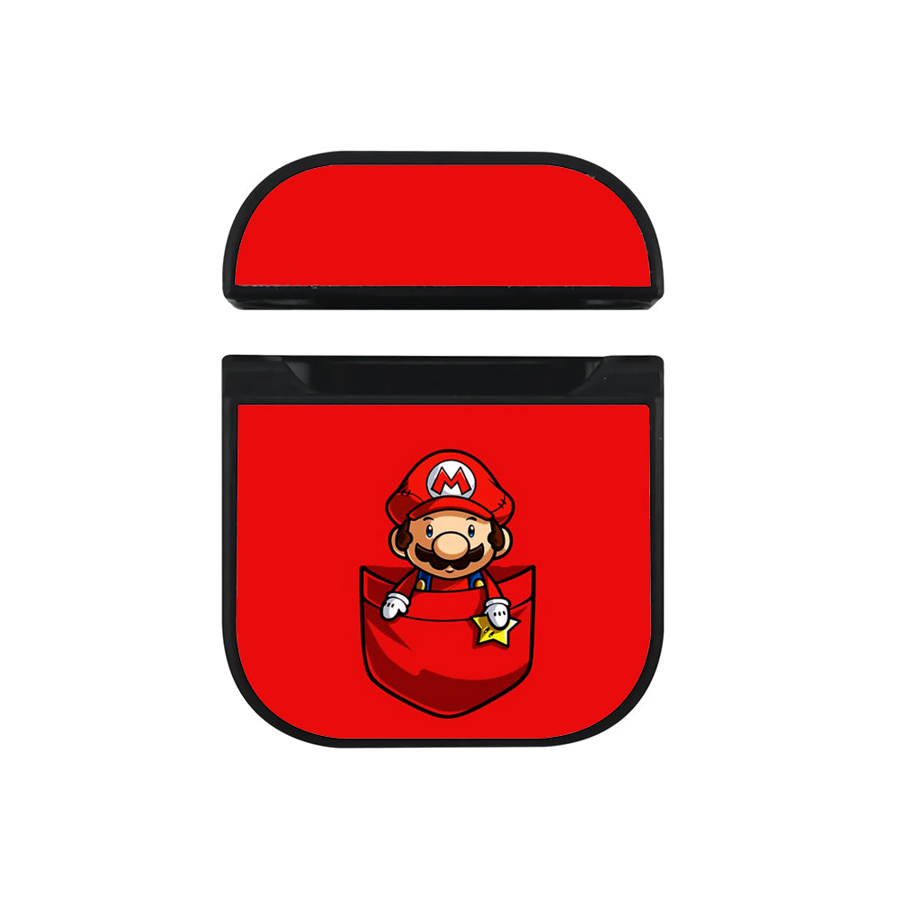 Super Mario bros in Pocket Hard Plastic Case Cover For Apple Airpods