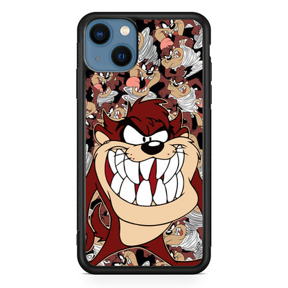Tasmanian Devil Looney Tunes Angry Style  iPhone 15 Case