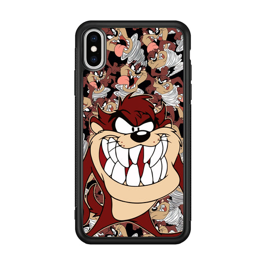 Tasmanian Devil Looney Tunes Angry Style iPhone XS Case