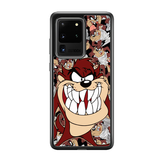 Tasmanian Devil Looney Tunes Angry Style Samsung Galaxy S20 Ultra Case