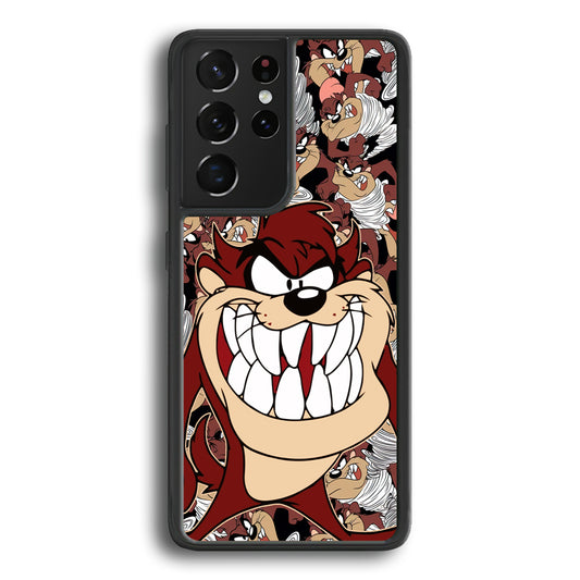 Tasmanian Devil Looney Tunes Angry Style Samsung Galaxy S21 Ultra Case - Ezzystore