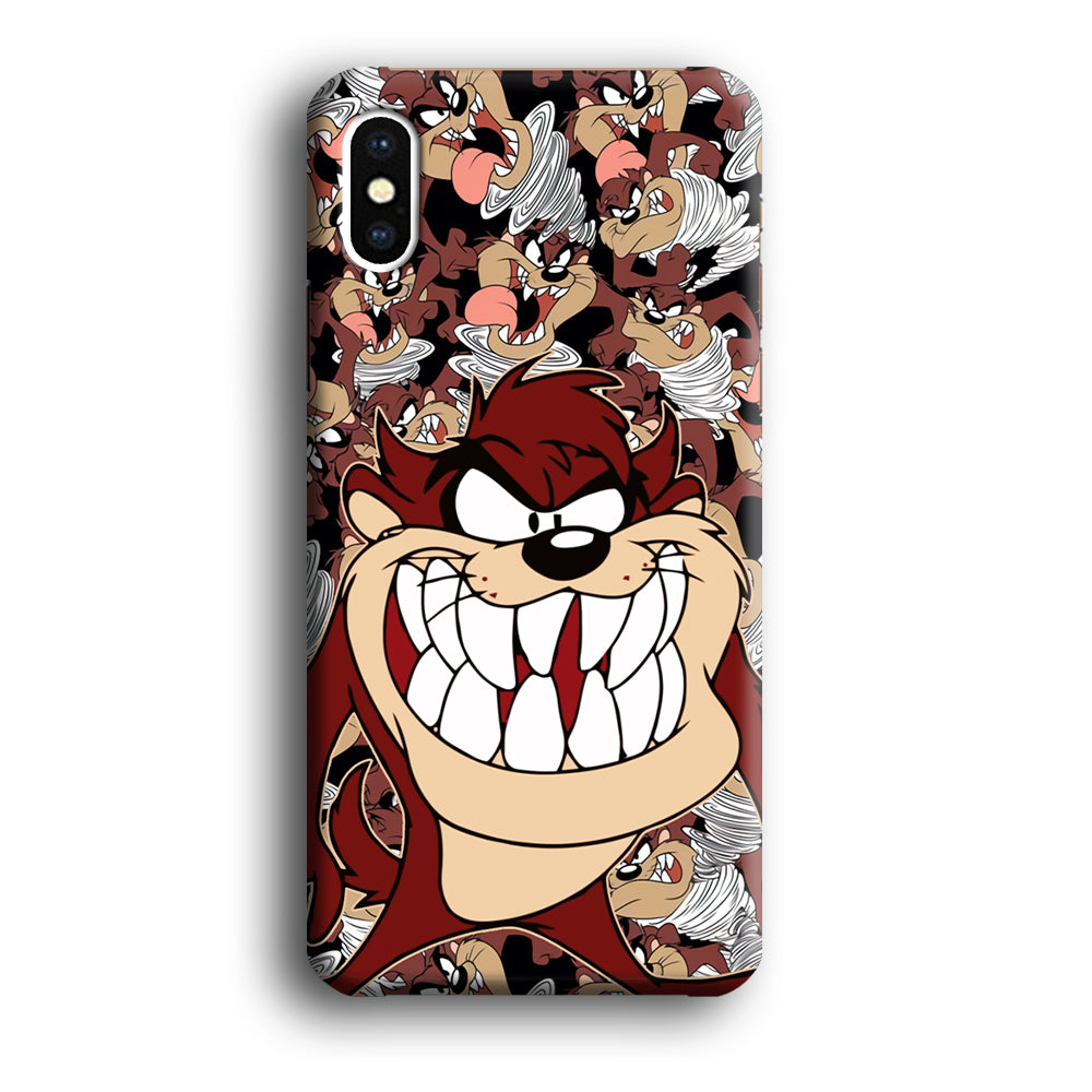 Tasmanian Devil Looney Tunes Angry Style iPhone X Case