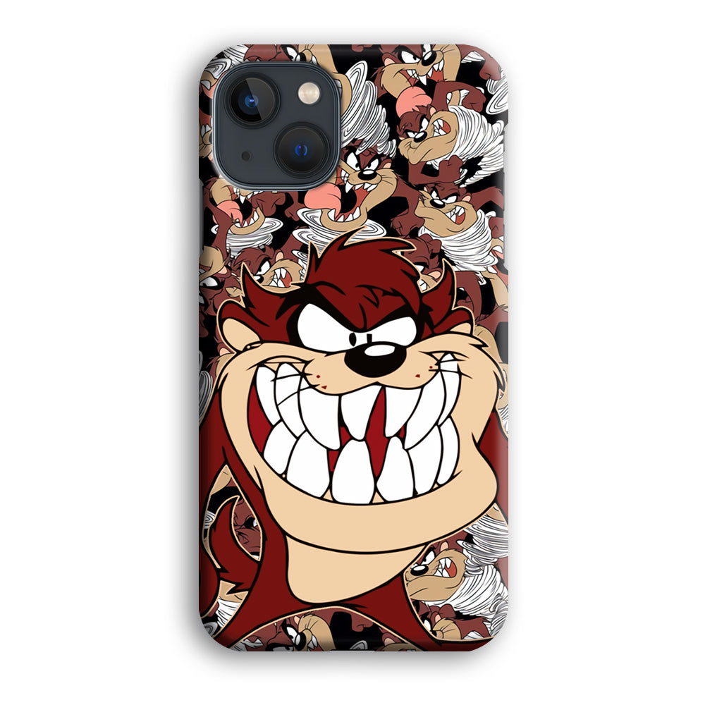 Tasmanian Devil Looney Tunes Angry Style  iPhone 14 Plus Case