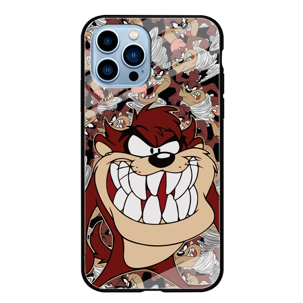 Tasmanian Devil Looney Tunes Angry Style iPhone 15 Pro Case