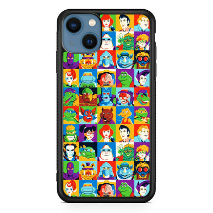 Teenage Mutant Ninja Turtles Character in Collage iPhone 14 Case
