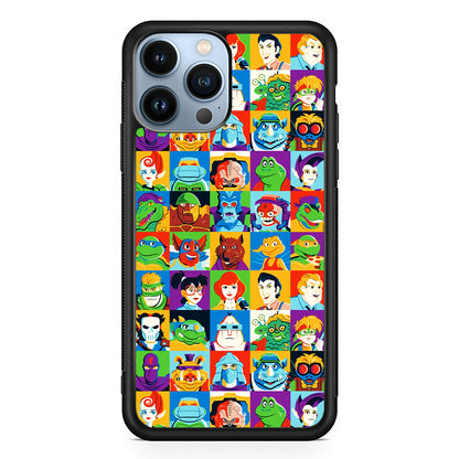 Teenage Mutant Ninja Turtles Character in Collage iPhone 14 Pro Max Case