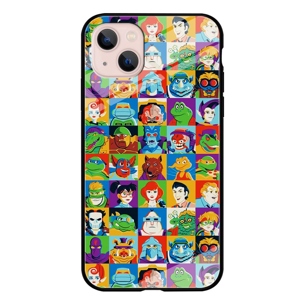 Teenage Mutant Ninja Turtles Character in Collage iPhone 14 Case
