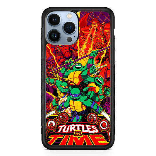 Teenage Mutant Ninja Turtles In Time Poster iPhone 14 Pro Max Case