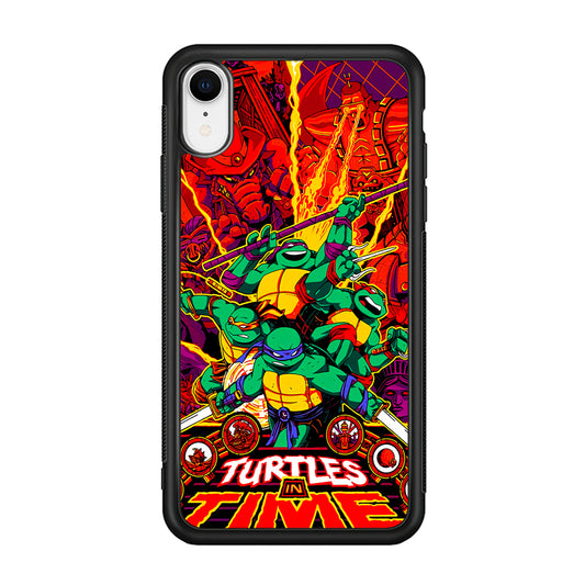 Teenage Mutant Ninja Turtles In Time Poster iPhone XR Case