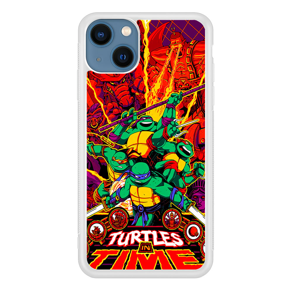 Teenage Mutant Ninja Turtles In Time Poster iPhone 15 Case