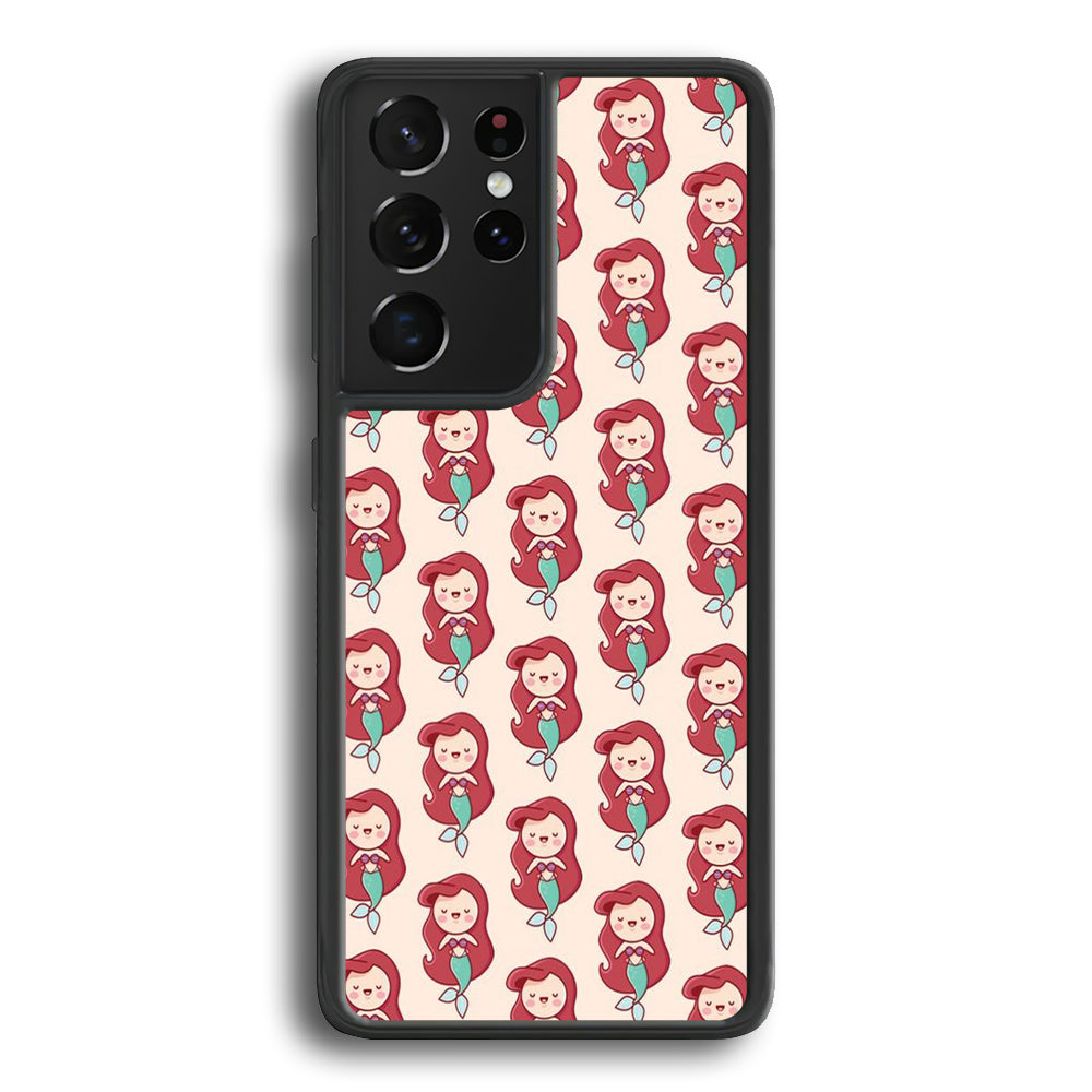 The Little Mermaid Ariel Doodle Samsung Galaxy S24 Ultra Case - Ezzystore