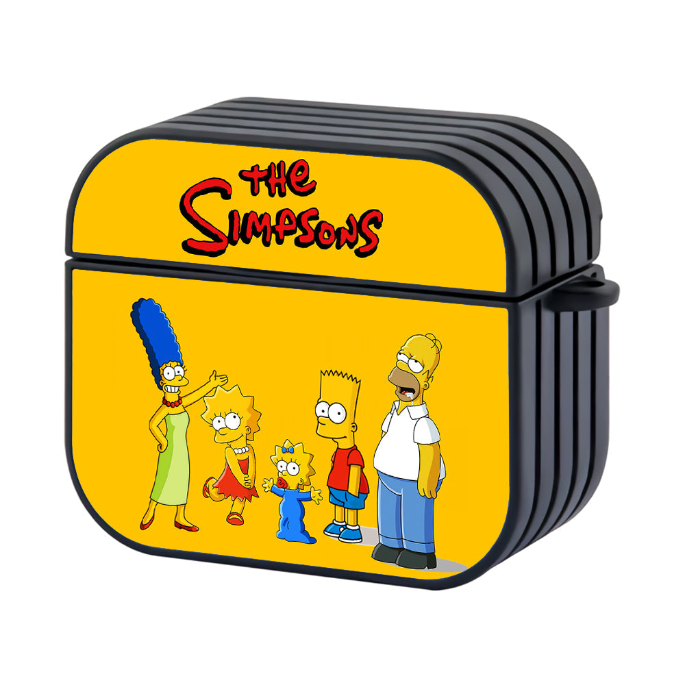 The Simpsons Family Yellow Hard Plastic Case Cover For Apple Airpods 4 - Ezzystore