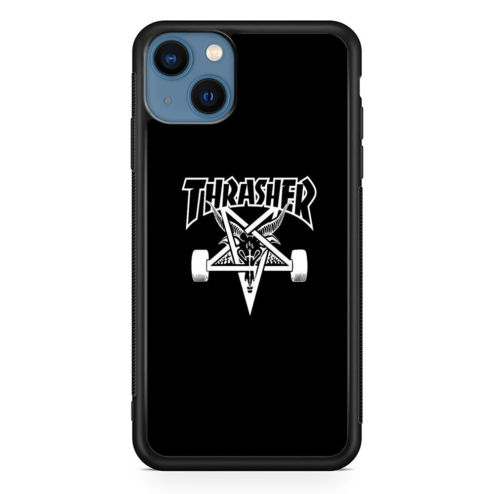 Thrasher x Pentagram Midnight Black iPhone 14 Plus Case - Ezzystore