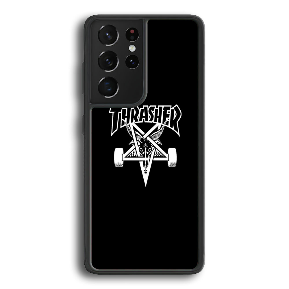 Thrasher x Pentagram Midnight Black Samsung Galaxy S23 Ultra Case - Ezzystore