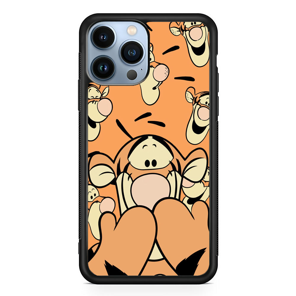 Tiger Winnie The Pooh Expression iPhone 14 Pro Max Case