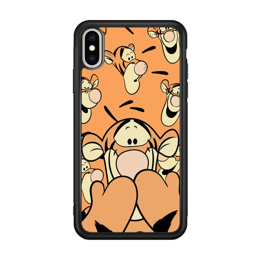 Tiger Winnie The Pooh Expression iPhone X Case